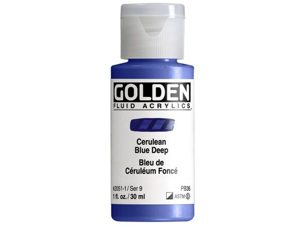 Golden - Acrylverf - Flacon 30Ml - Serie 9 - Ceruleumblauw Donker