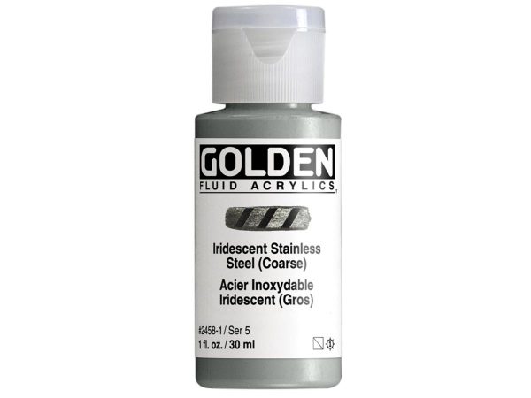 Golden - Acrylverf - Flacon 30Ml - Serie 5 - Iris. Roestvrijstaal (Grof)