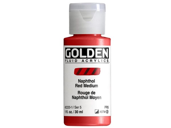 Golden - Acrylverf - Flacon 30Ml - Serie 5 - Naftolrood Middel